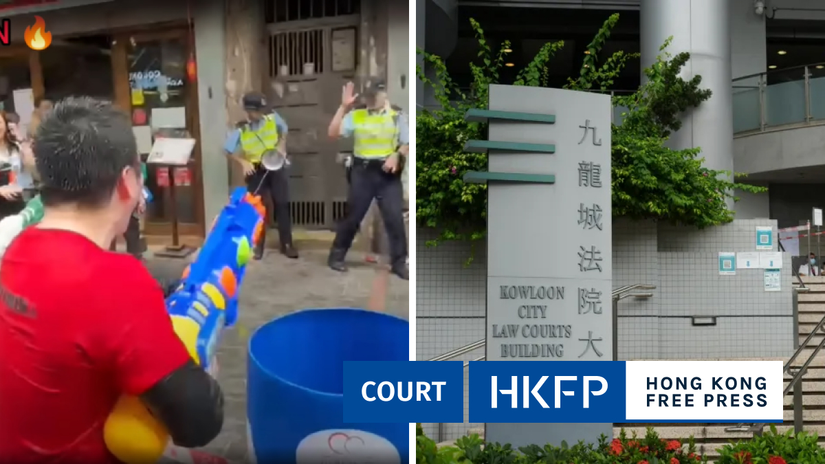 3 HKers jailed for 28 days over squirting water at police, TVB reporters