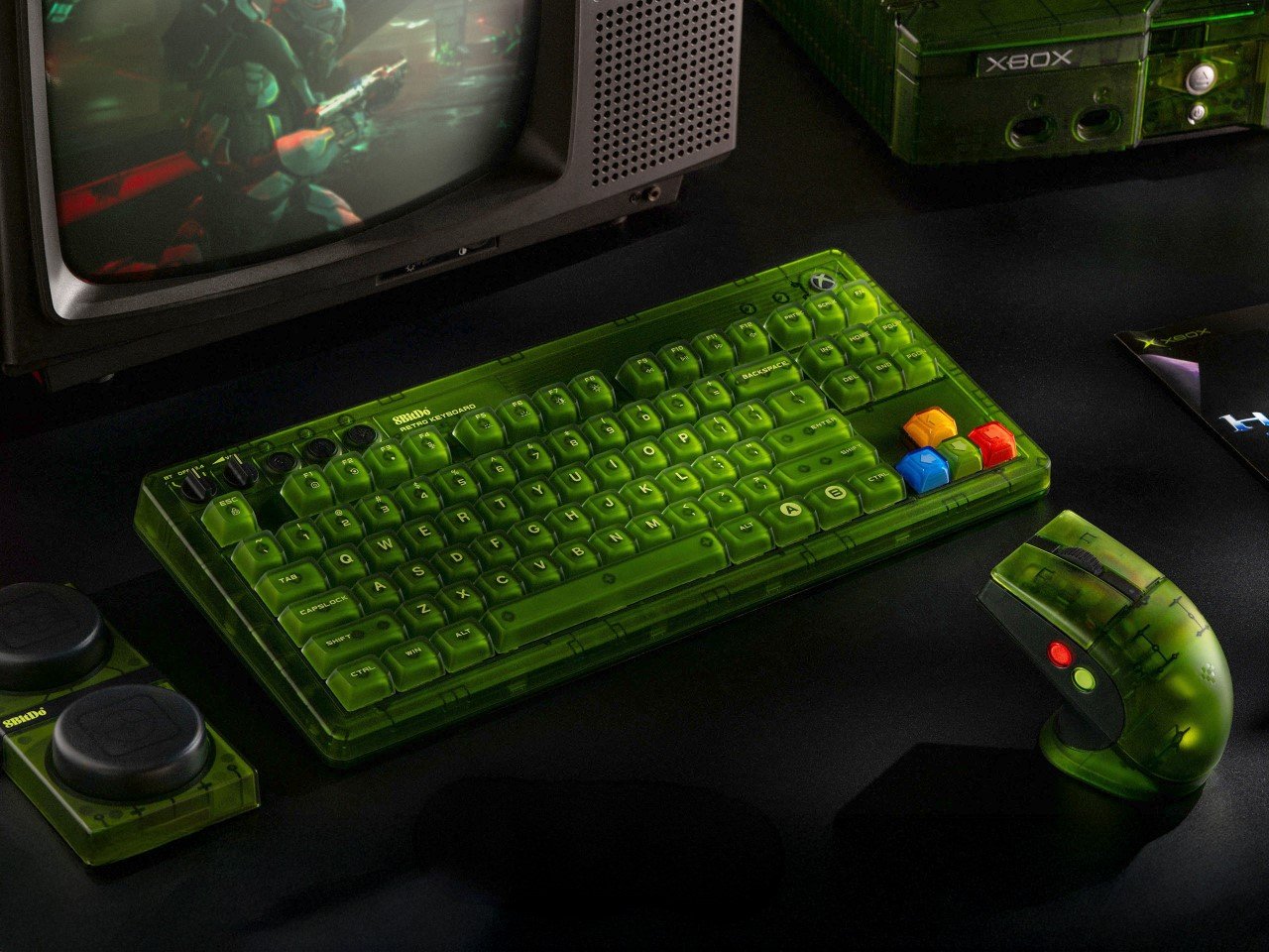 8BitDo reimagines the iconic transparent Xbox look with two stunning new devices – Yanko Design