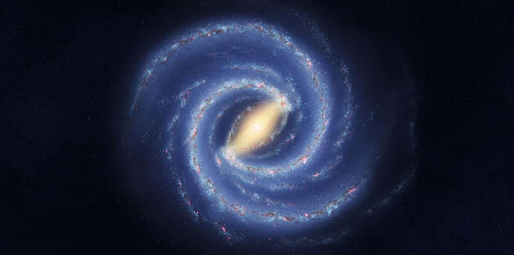 A giant wave in the Milky Way may have been created by another galaxy