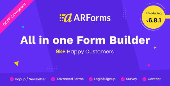 ARForms v6.8.1 – WordPress Form Builder Plugin + Addons Pack