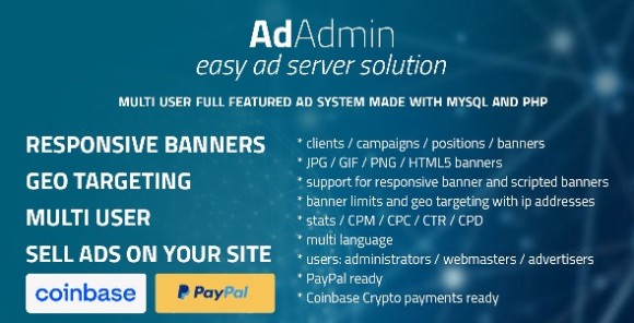 AdAdmin v4.2.8b – Easy Full Featured Ad Server PHP Script