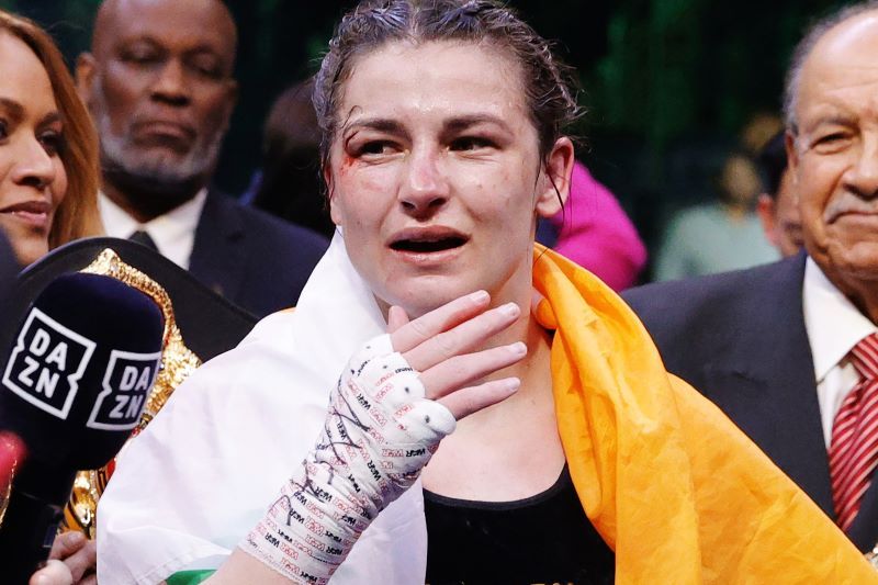 Amanda Serrano retracts Katie Taylor headbutt claims and calls for trilogy fight