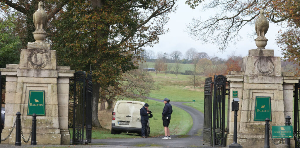 American man arrived at Ballyfin Demesne hotel just hours before death