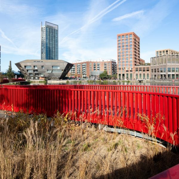 Asif Khan adds sinuous public boardwalk to south London’s Canada Dock