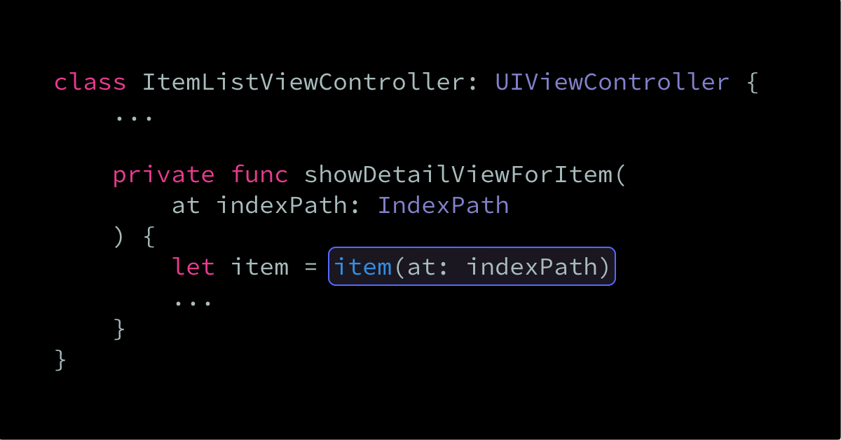 Assigning an expression to a variable with the same name | Swift by Sundell