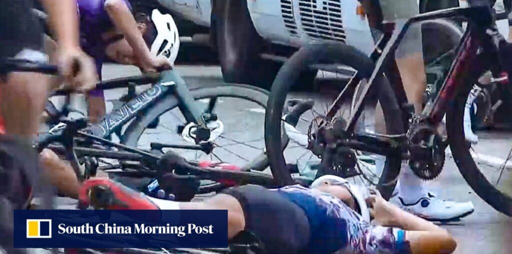 At least 11 cyclists injured in accidents at Hong Kong festival, with races cut