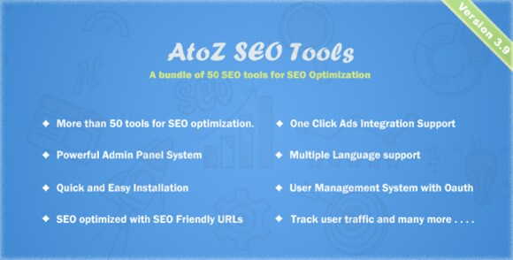 AtoZ SEO Tools v3.9 Nulled – Search Engine Optimization Tools PHP Script