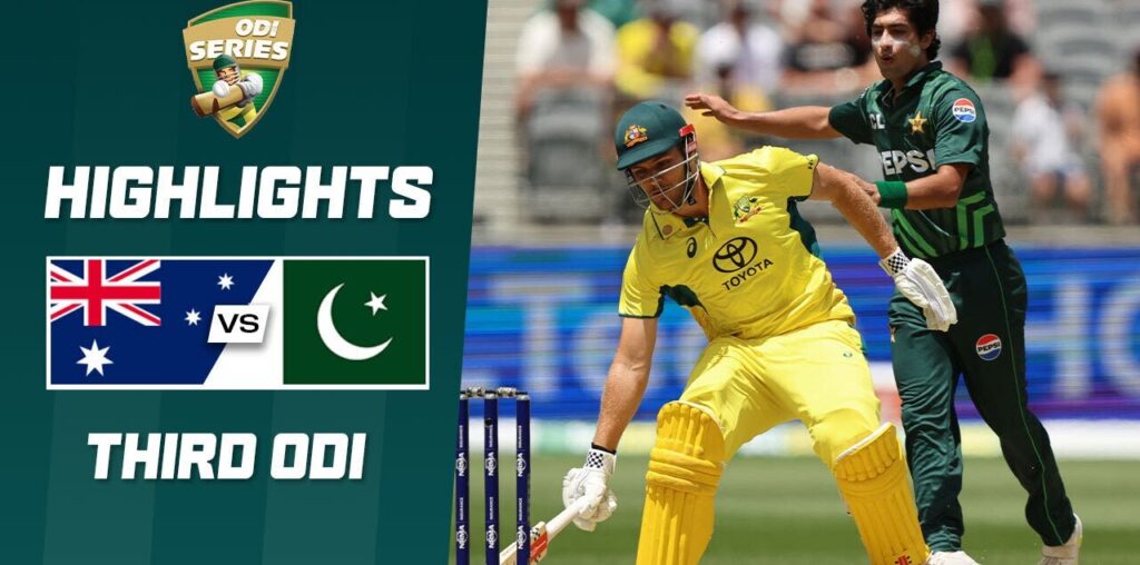 Australia v Pakistan | Third ODI | ODI Series 2024-25