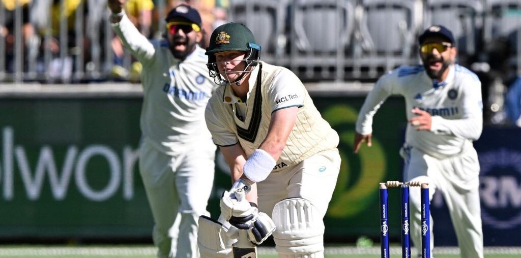 Steve Smith was dismissed for a duck in Australia