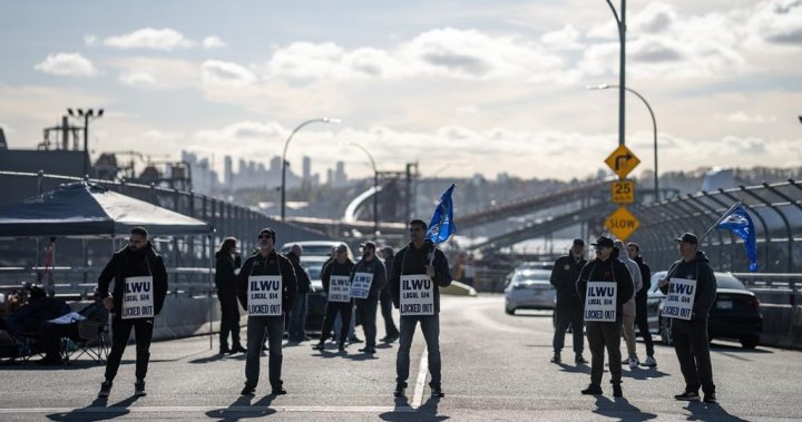 B.C. port lockout: Operations to resume Thursday, employer says  | Globalnews.ca