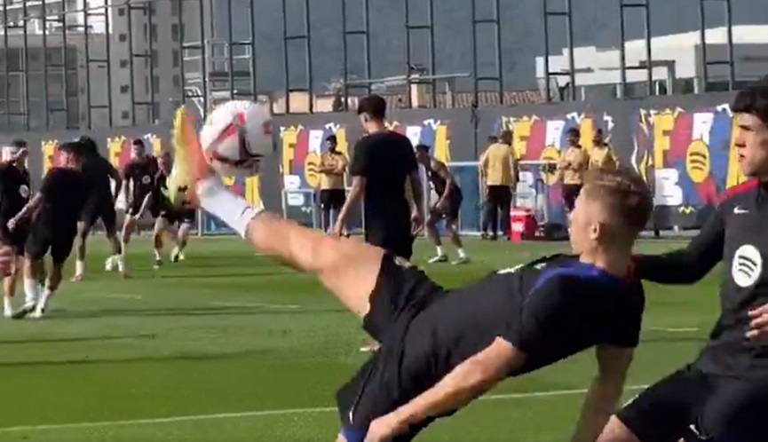 Barcelona squad displays impressive air-rondo skills in training (Video) – Soccer News