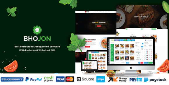 Bhojon v3.1 Nulled - Best Restaurant Management Software with Restaurant Website