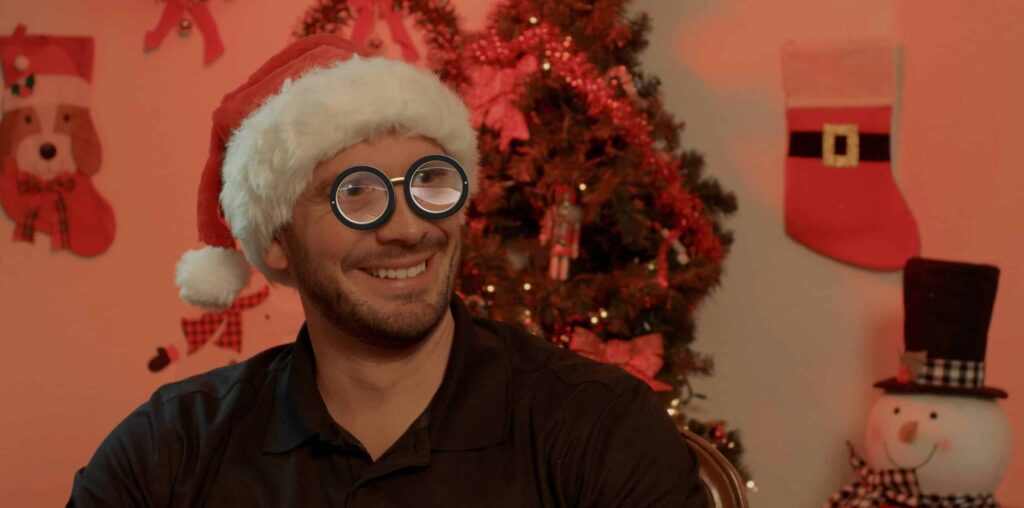 Josh Webber Christmas Promotion Glasses.