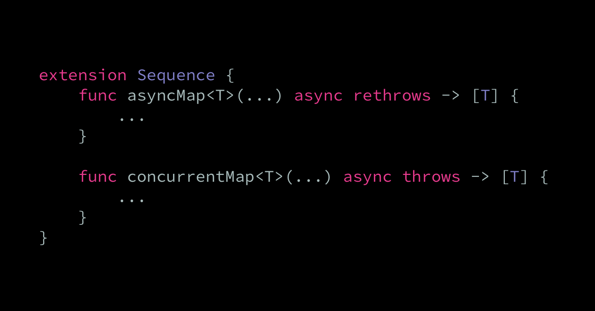 Building async and concurrent versions of forEach and map | Swift by Sundell