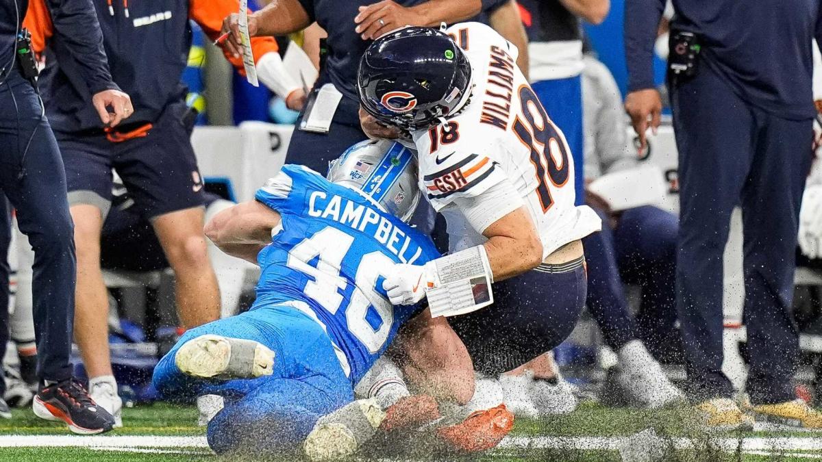 Caleb Williams on Jack Campbell’s hit to his left knee: “I didn’t really appreciate the play”