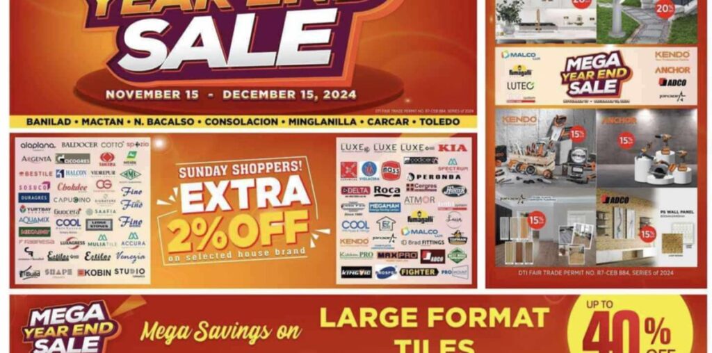 Cebu Home and Builders Centre launches Mega Year-End Sale across all branches