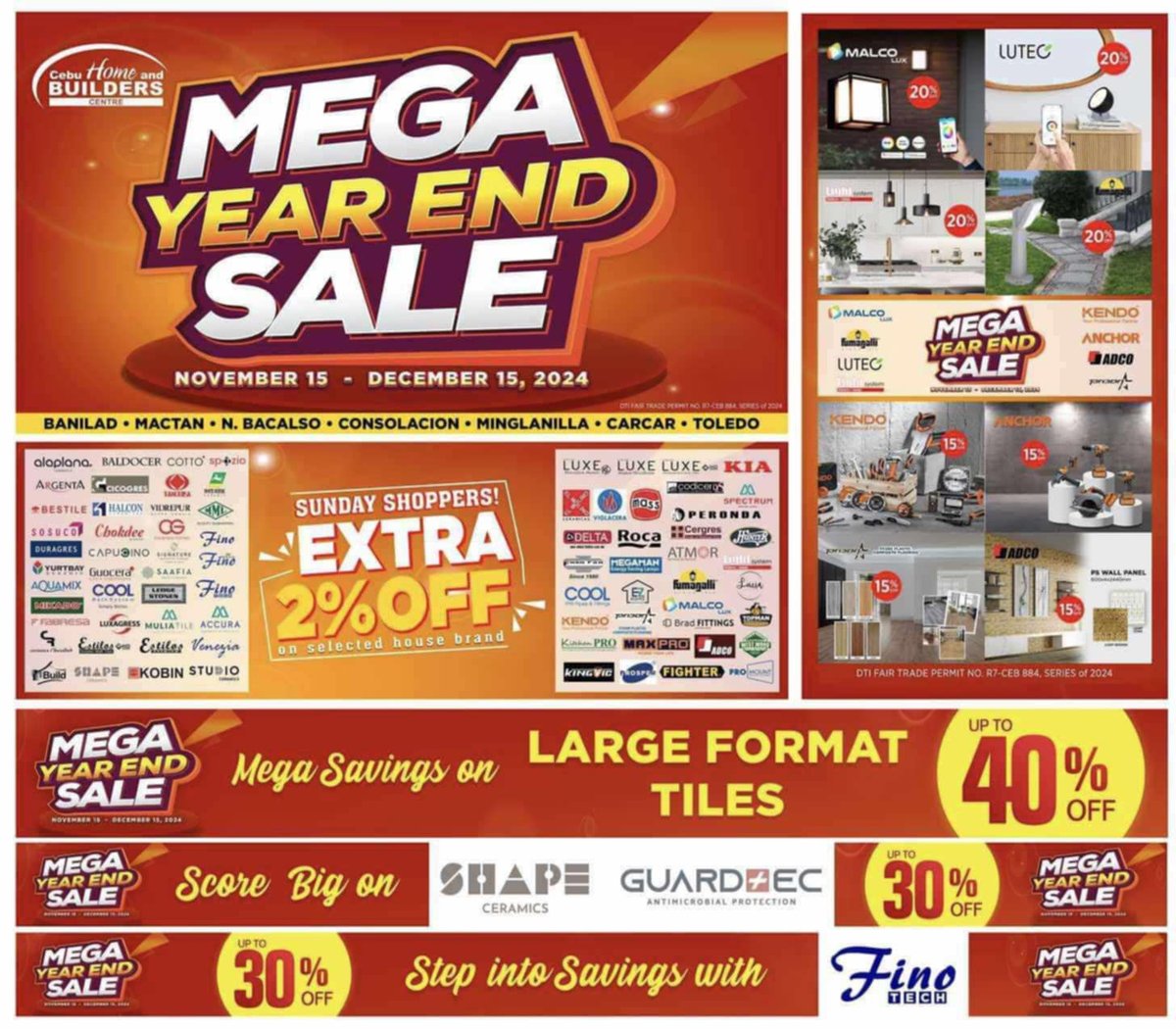 Cebu Home and Builders Centre launches Mega Year-End Sale across all branches