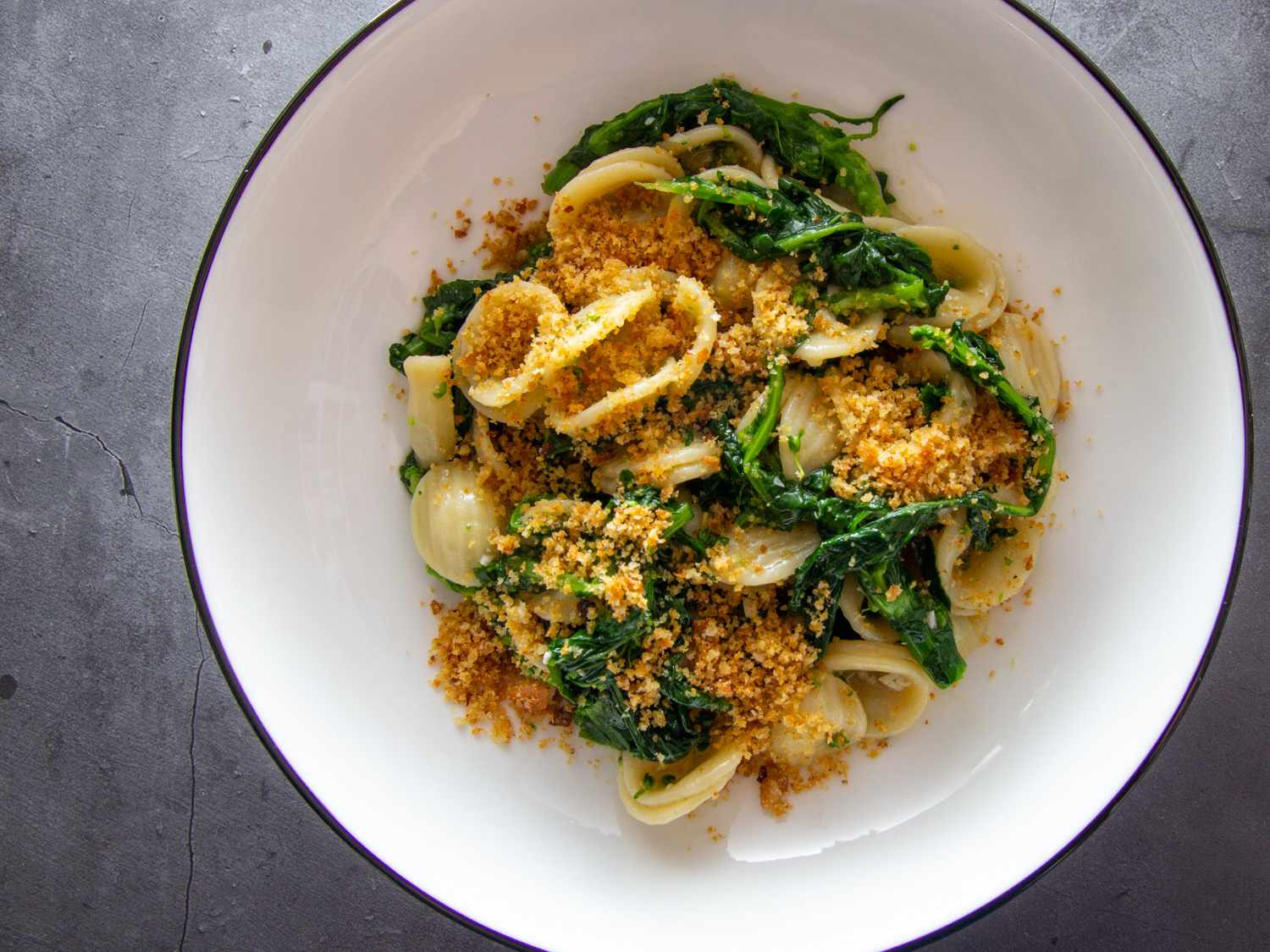 Classic Pugliese Orecchiette With Broccoli Rabe and Toasty Breadcrumbs