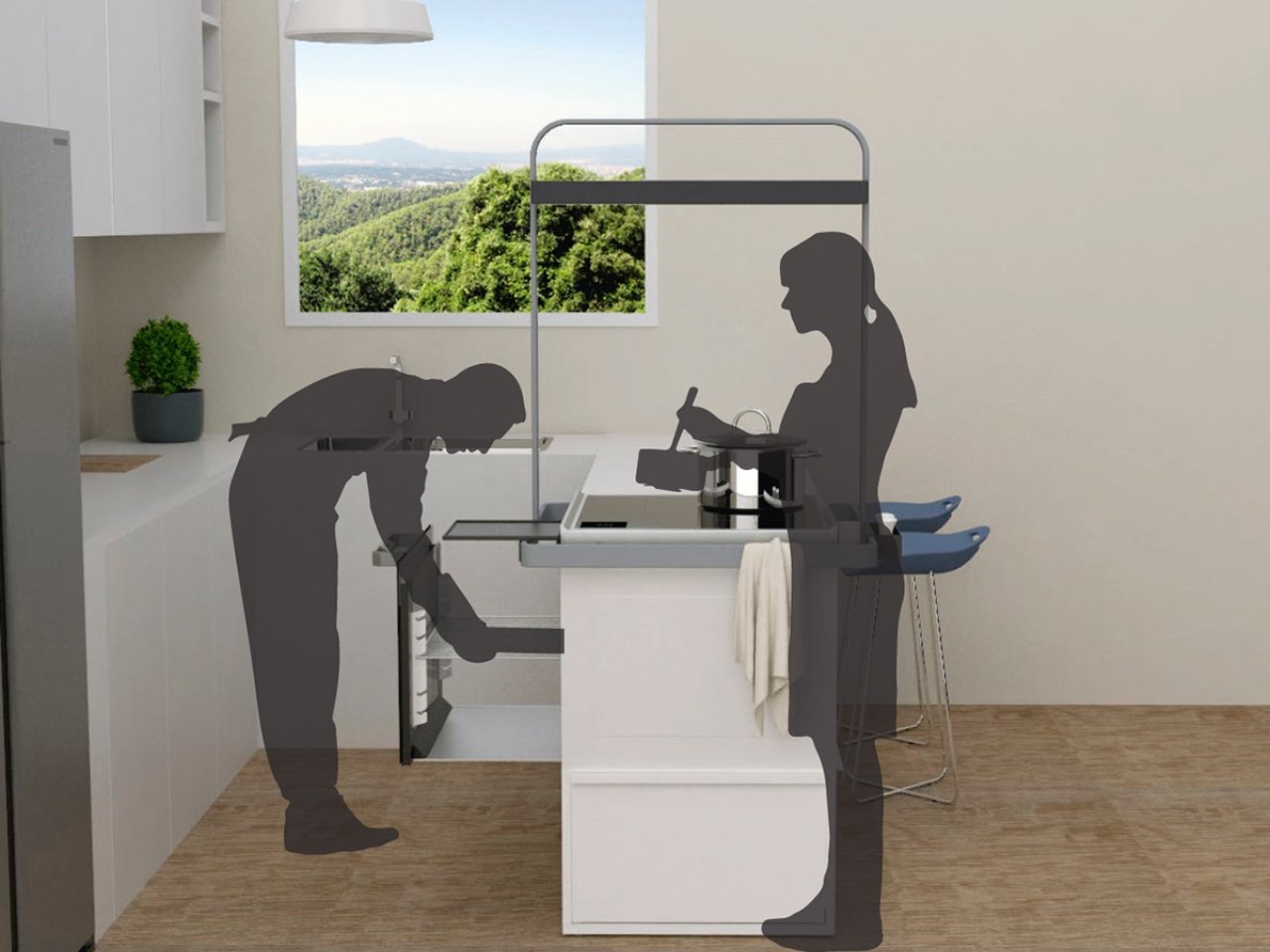 Cooking range concept lets you share your kitchen space with other people – Yanko Design