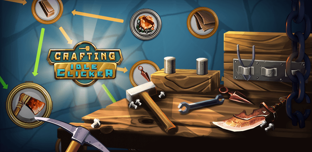 Crafting Idle Clicker v8.4.0 MOD APK (Speed Boost, Sell Multiplier)