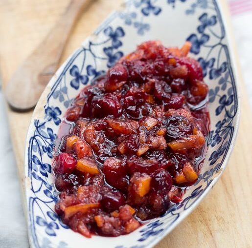 Cranberry Sauce with Candied Oranges