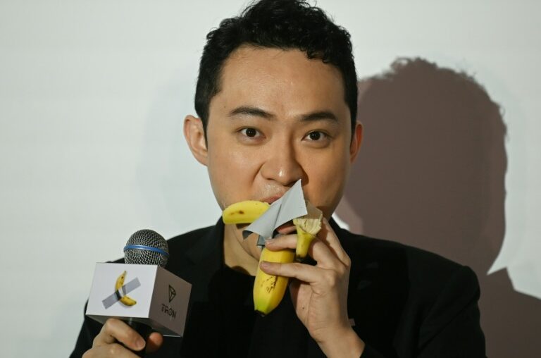 Crypto entrepreneur Justin Sun on Friday fulfilled a promise he made after spending $6.2 million on an artwork featuring a banana duct-taped to a wall -- by eating the fruit