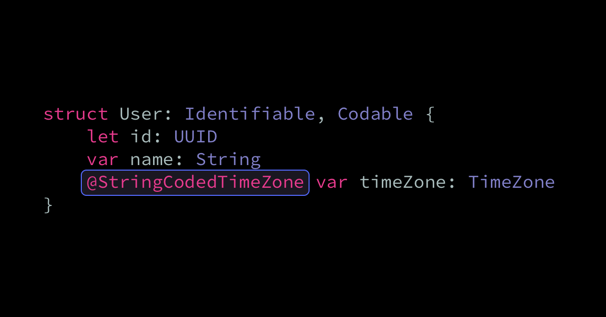 Customizing how an external Swift type is encoded or decoded | Swift by Sundell