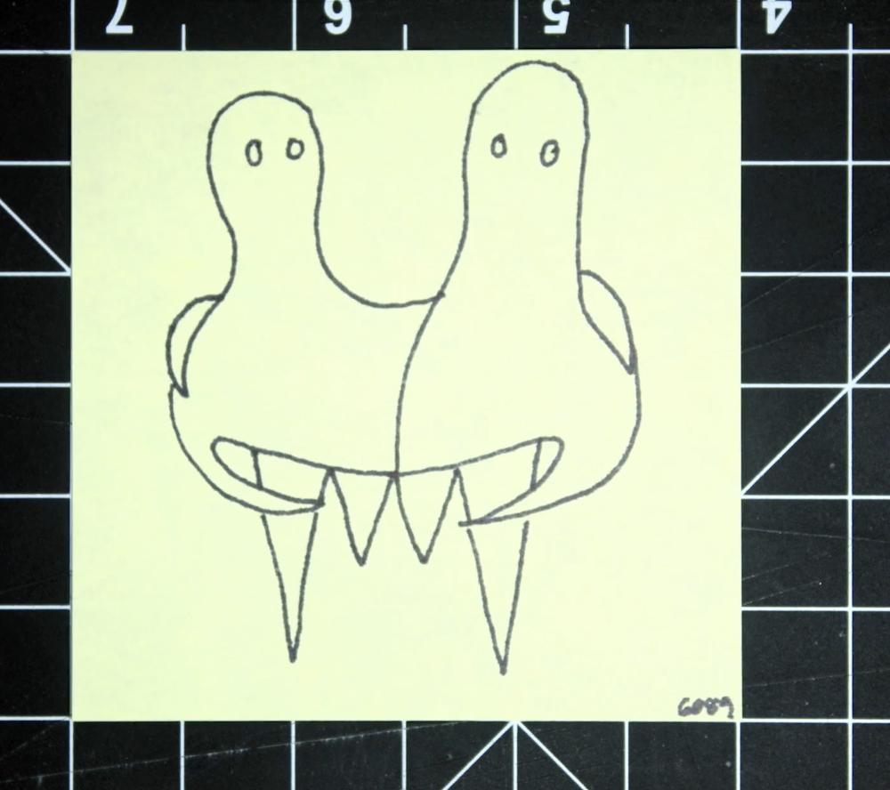 Daily post-it notes as stop motion diary