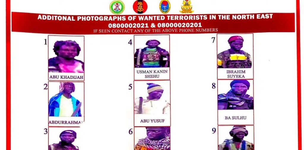 Defence Headquarters declare 9 terrorist leaders wanted