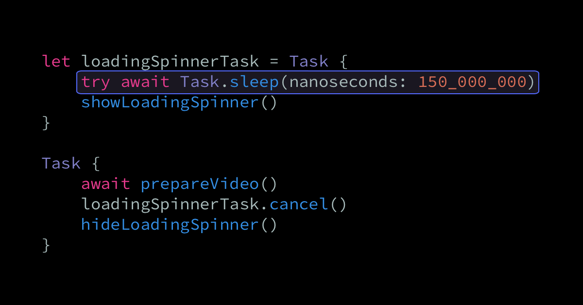 Delaying an asynchronous Swift Task | Swift by Sundell
