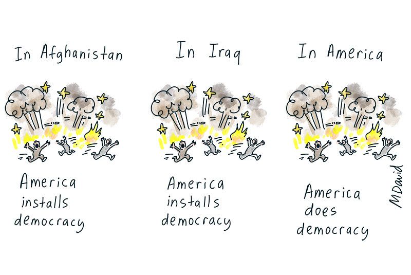 ‘Democracy is a system in which parties lose elections.’ So they should.