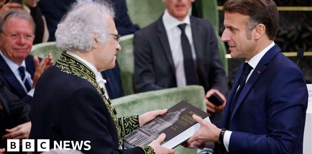 Dictionary of the French Academy presented to President Macron