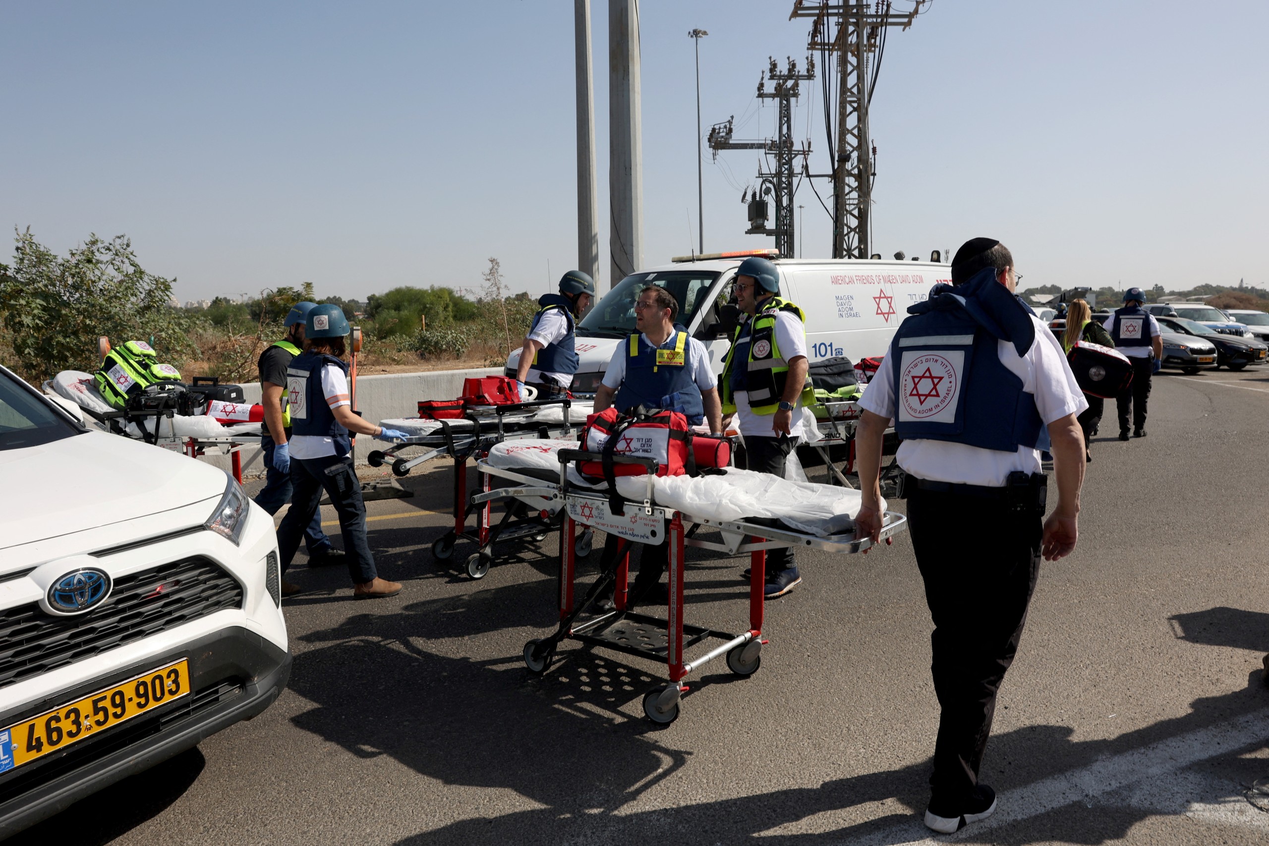 Dozens injured as truck strikes bus stop in central Israel