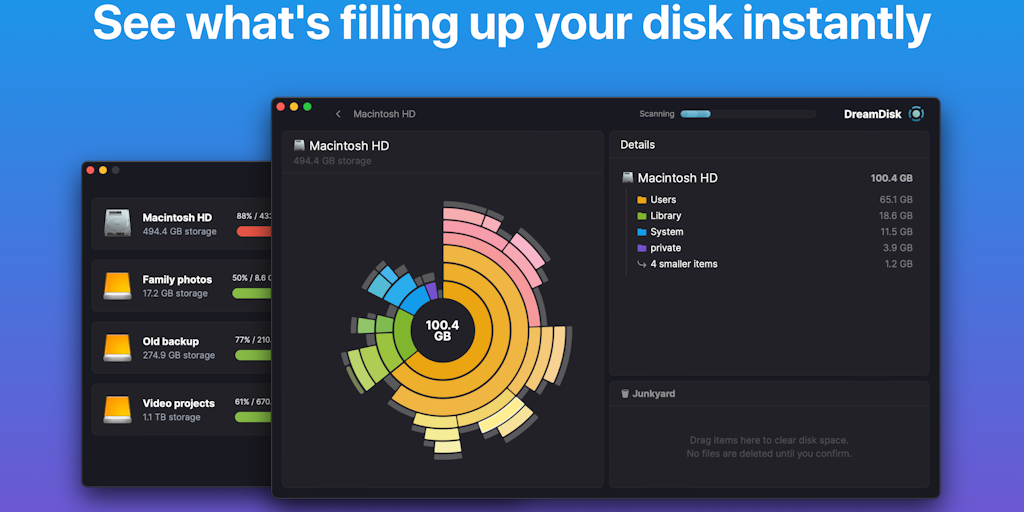 DreamDisk – Take control of your Mac storage | Product Hunt