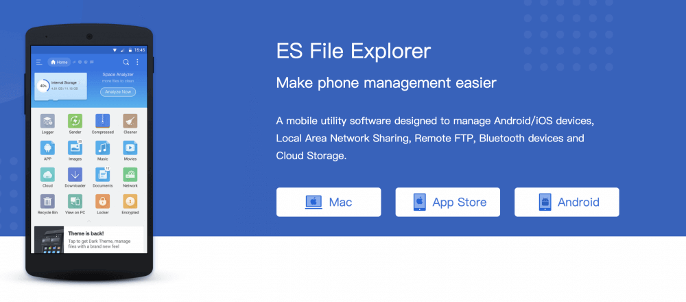 ES File Explorer v4.4.2.17 APK + MOD (Premium Unlocked)