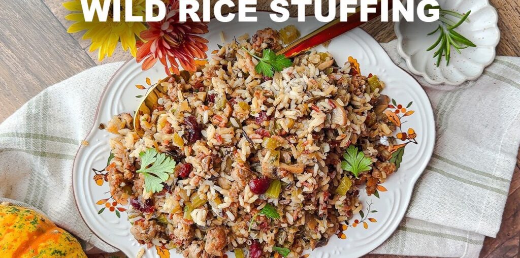 Easy Wild Rice Stuffing - The Perfect Thanksgiving Recipe!