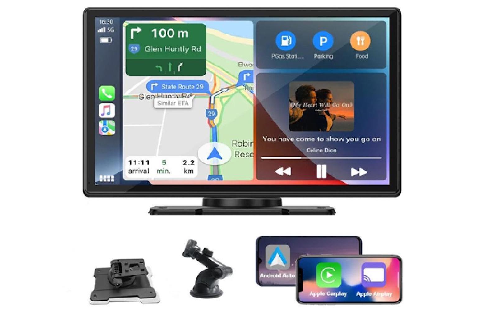 Enjoy wireless CarPlay with this 9-inch touchscreen for just $95