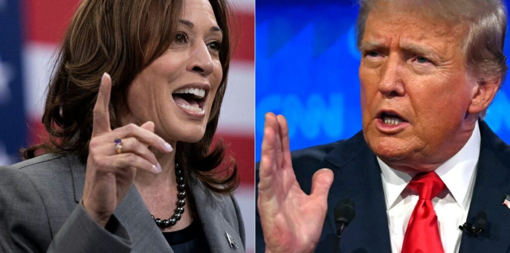 Escolhas de Kamala e Trump para noite da eleição apontam seus focos na campanha - Jornal de Brasília