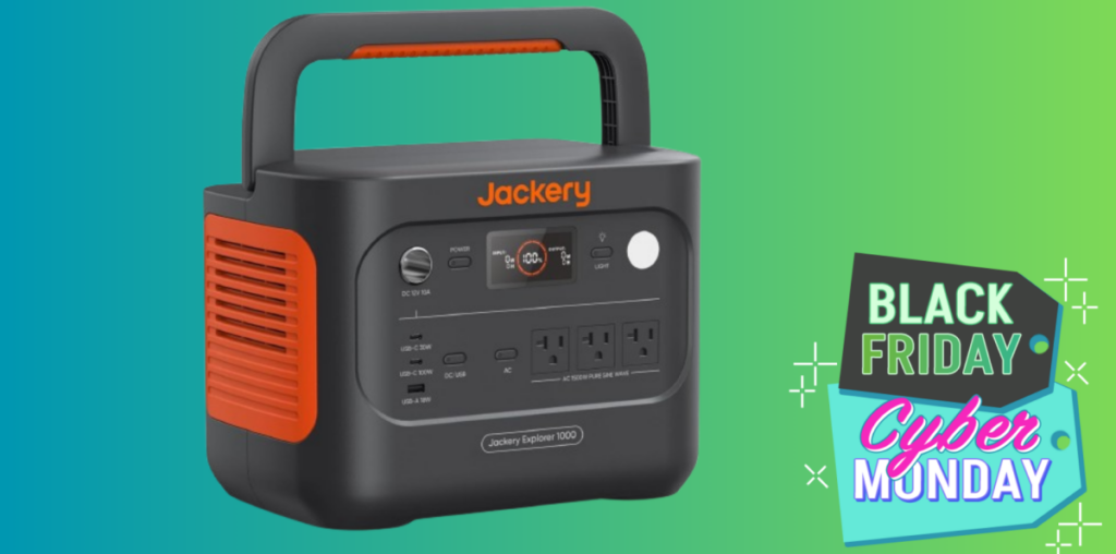 Everyone Should Have a Big Battery Like the Jackery 1000 (and It's 50% Off for Black Friday)