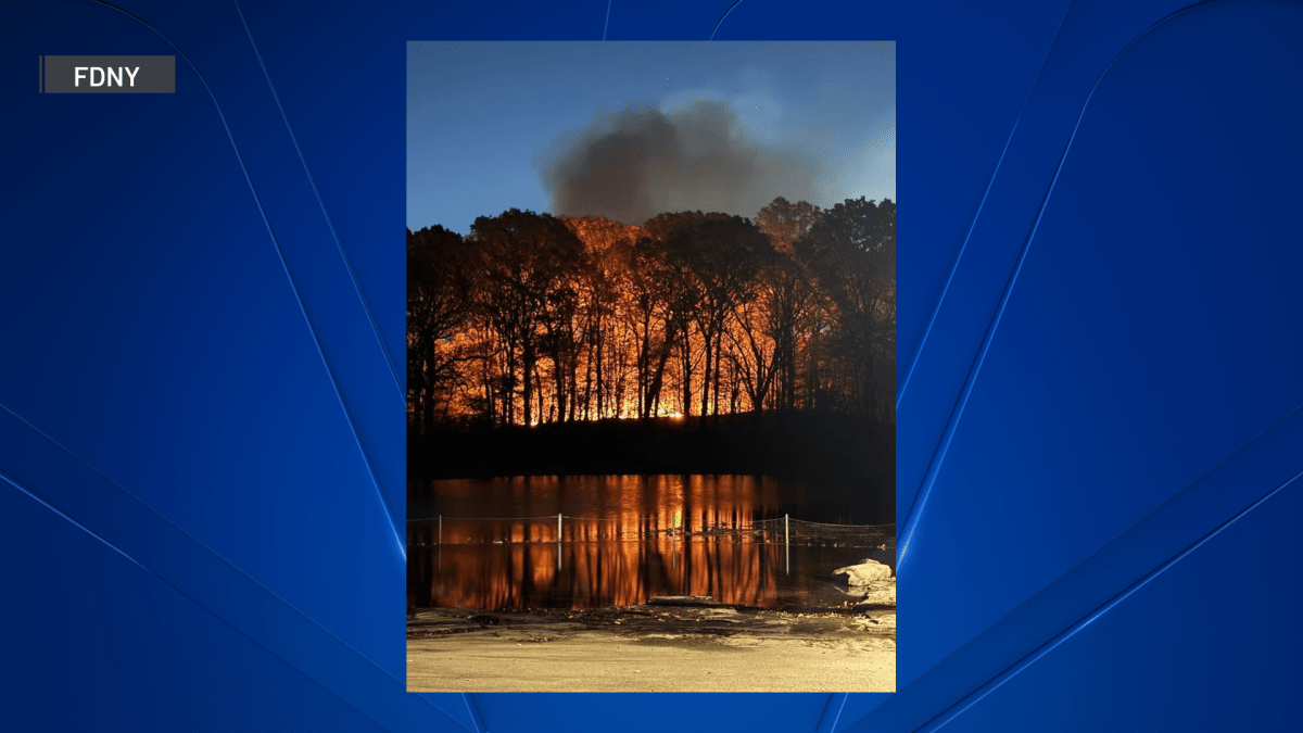 FDNY battling brush fire in Prospect Park