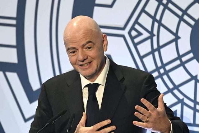 FIFA president Gianni Infantino’s name engraved on new Club World Cup trophy