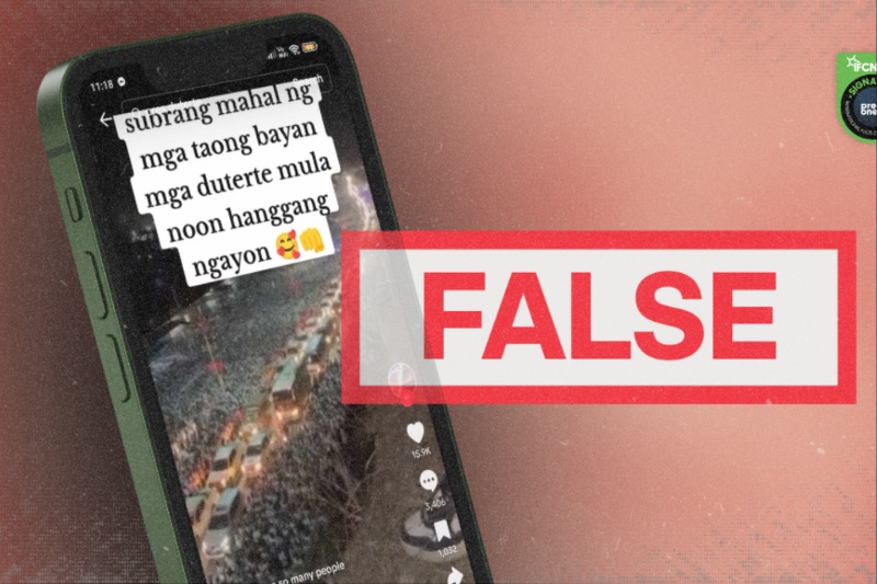 Fact-check: Supposed video of millions of people ‘loving’ former president Duterte is fake