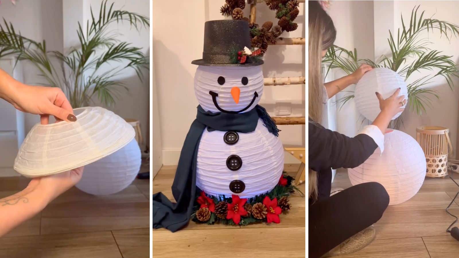 Flat-Packed Frosty: A Brilliant IKEA Hack for a Glowing DIY Snowman