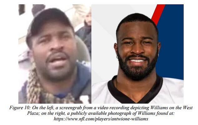 Former NFL star Antwione Williams arrested over January 6 Capitol riots