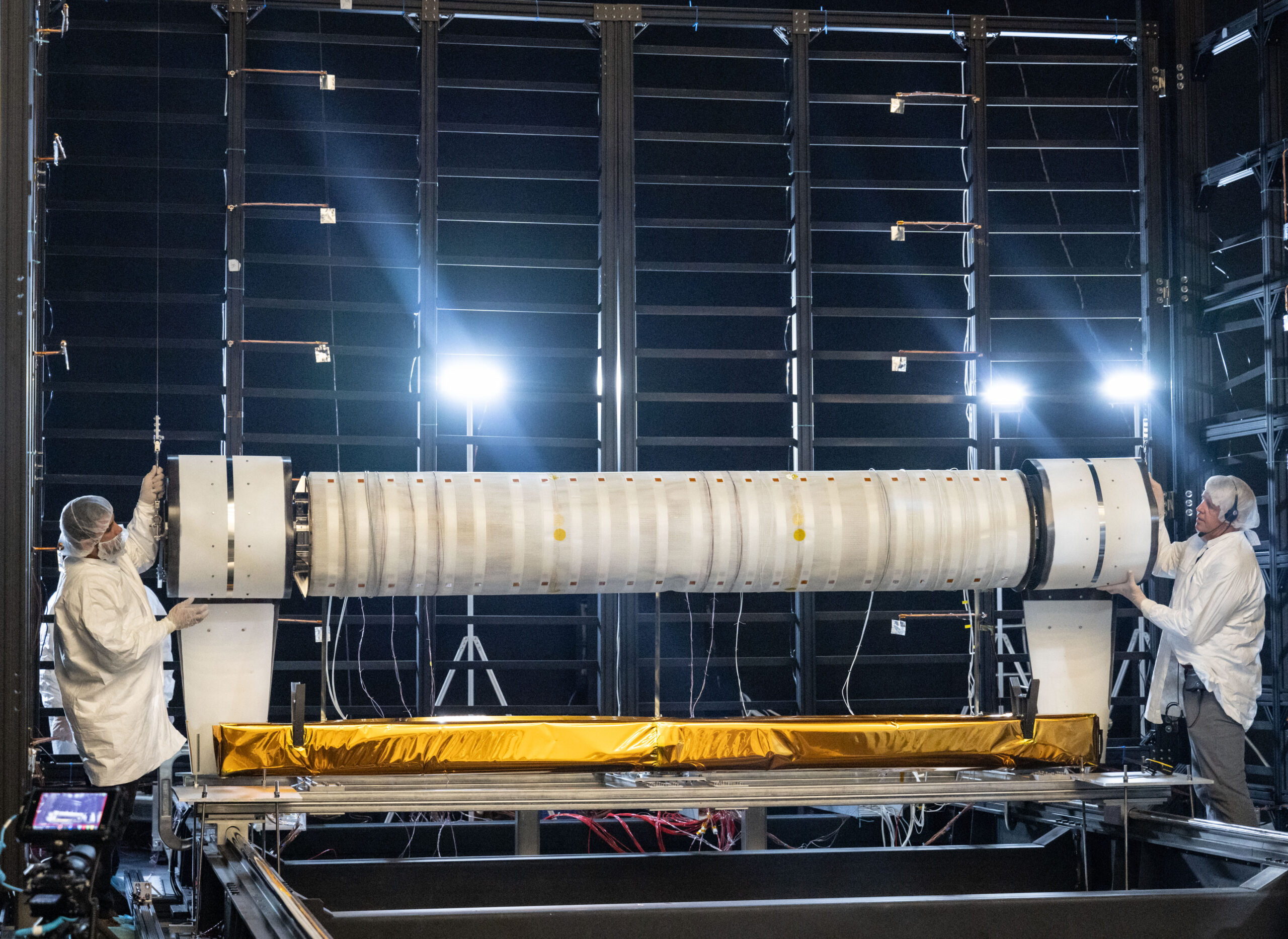 From Houston to the Moon: Johnson’s Thermal Vacuum Chamber Tests Lunar Solar Technology  – NASA