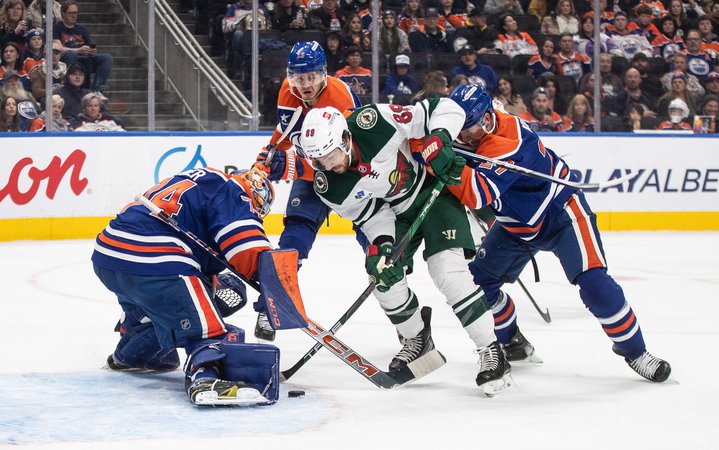 Gaudreau’s three-point effort leads Wild past Oilers 5-3