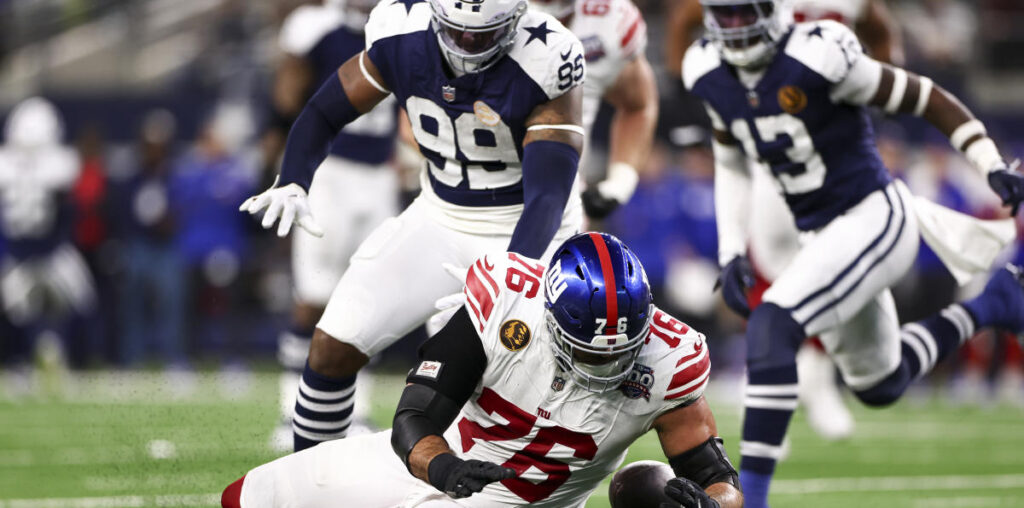 Giants-Cowboys Thanksgiving snoozer drew 38.5 million viewers, most of 2024