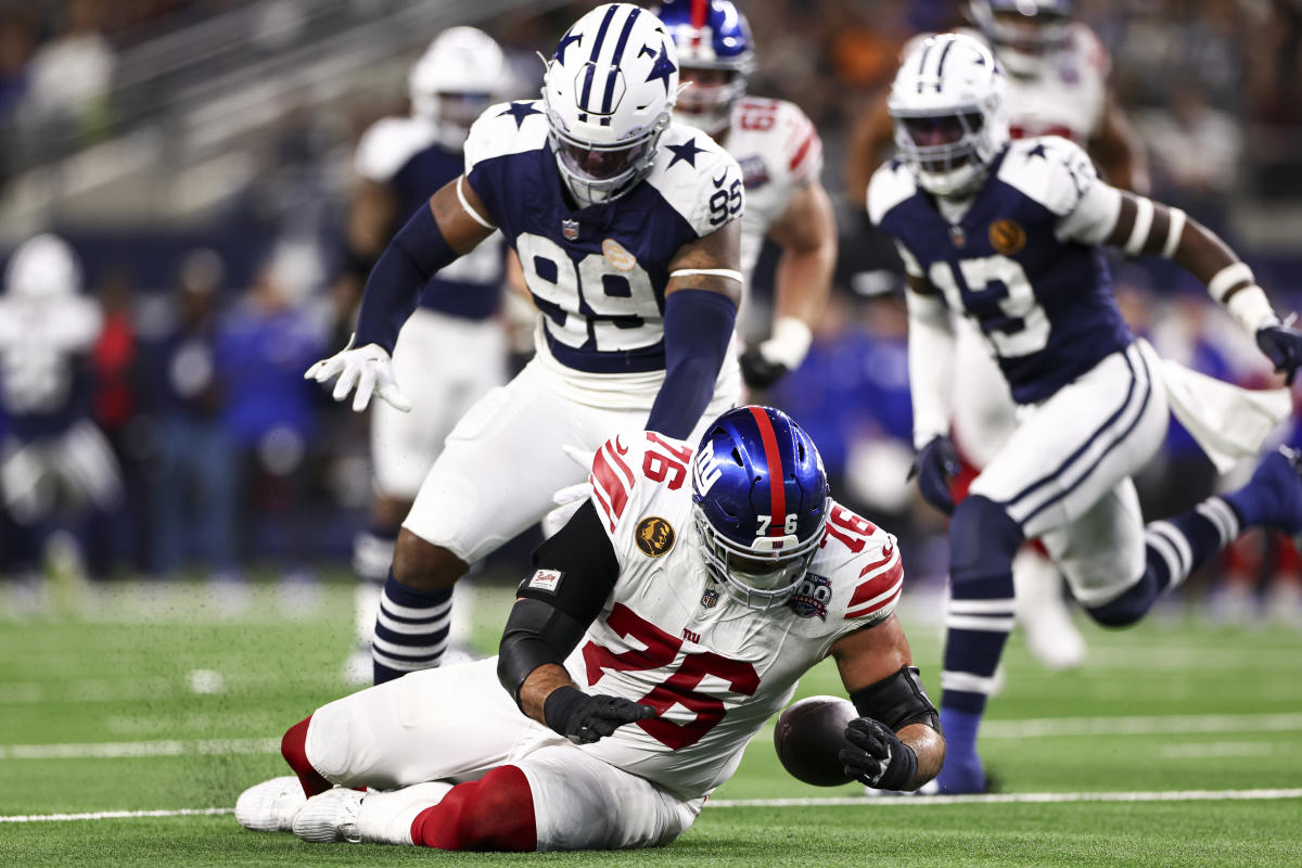 Giants-Cowboys Thanksgiving snoozer drew 38.5 million viewers, most of 2024