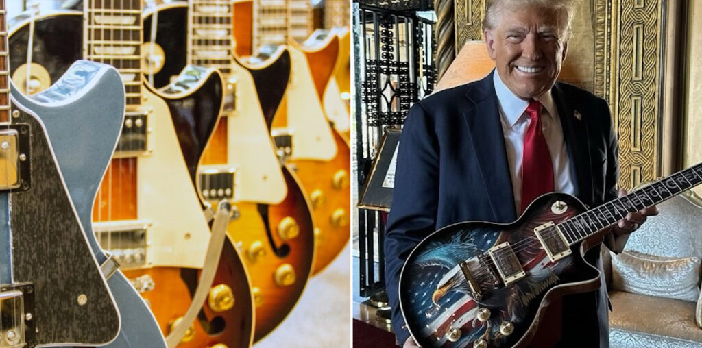 Gibson hits Trump Guitars with cease and desist for resemblance to Les Paul body design