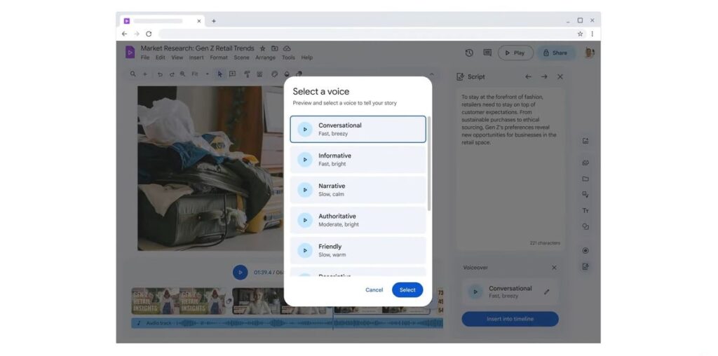 Google Vids rolls out for more Workspace users.